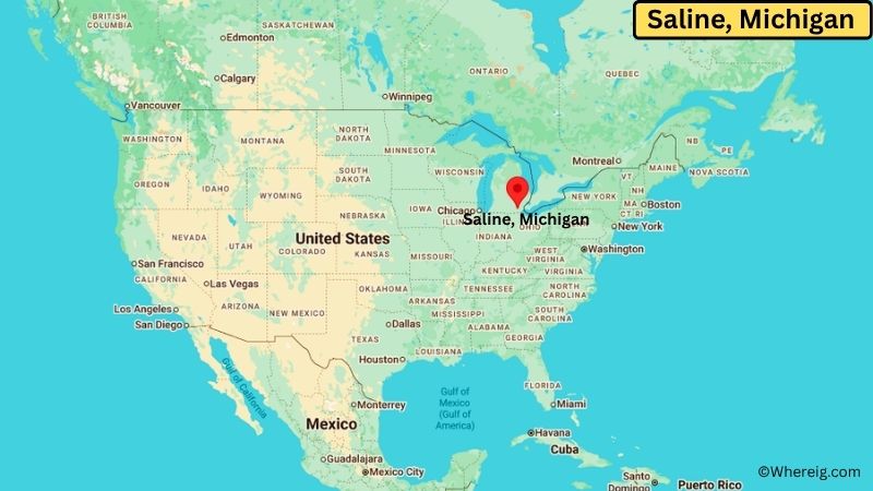 Where is Saline Located in Washtenaw County, Michigan