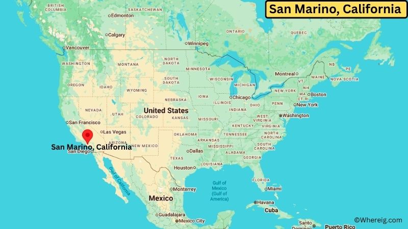 Where is San Marino Located in Los Angeles County, California