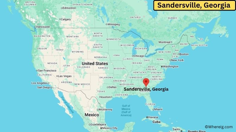 Where is Sandersville Located in Washington County, Georgia