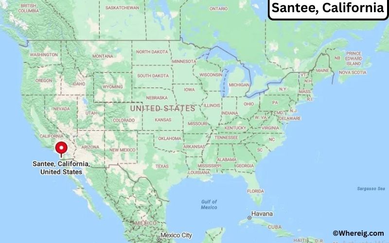 Where is Santee Located in San Diego, California