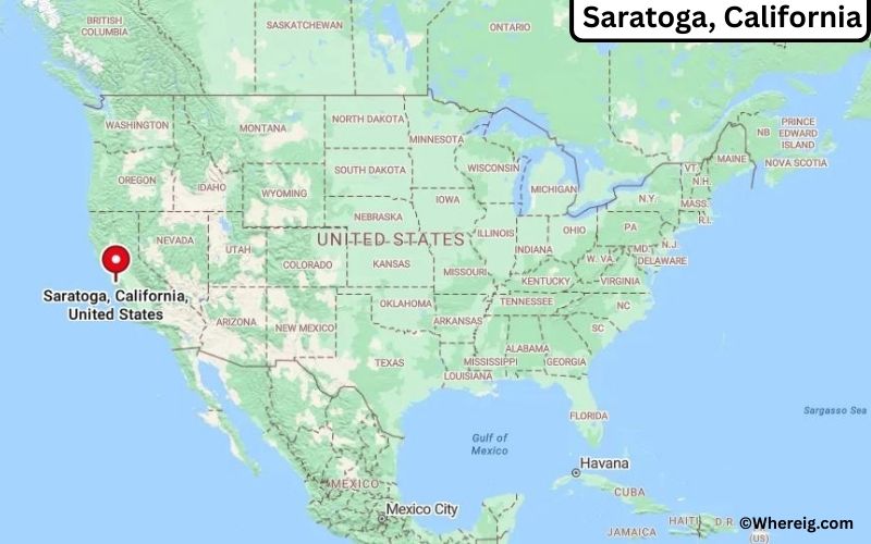 Where is Saratoga Located in Santa Clara, California