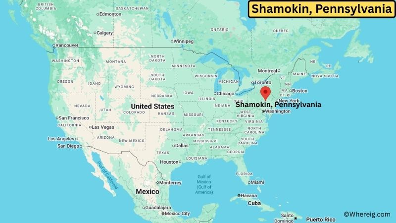 Where is Shamokin Located in Northumberland County, Pennsylvania