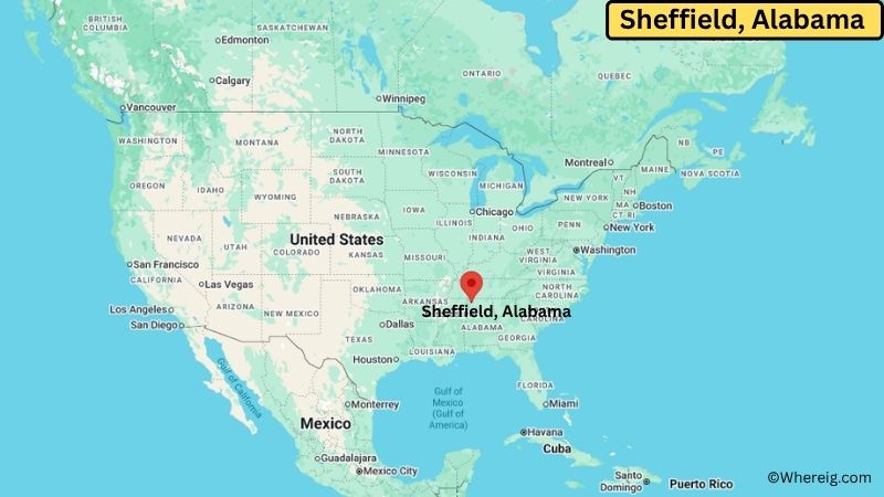 Where is Sheffield Located in Colbert County, Alabama