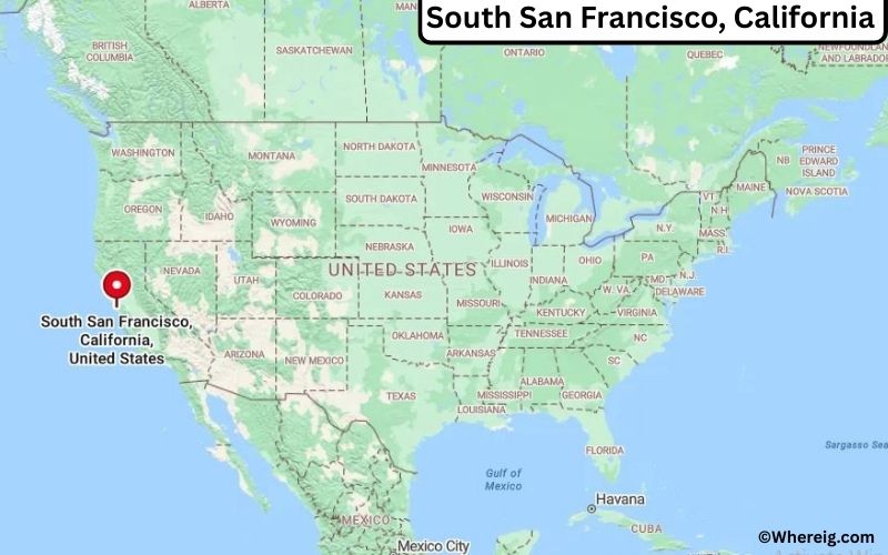 Where is South San Francisco Located in San Mateo, California
