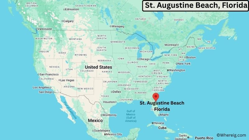 Where is St. Augustine Beach Located in St. Johns County, Florida