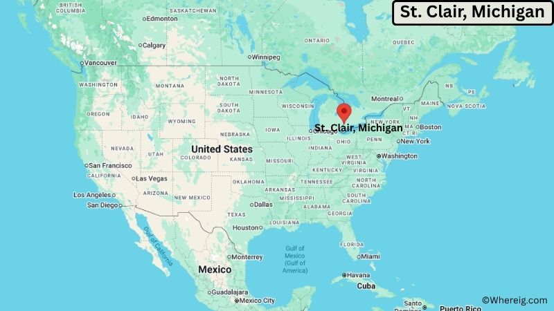 Where is St. Clair Located in St. Clair County, Michigan