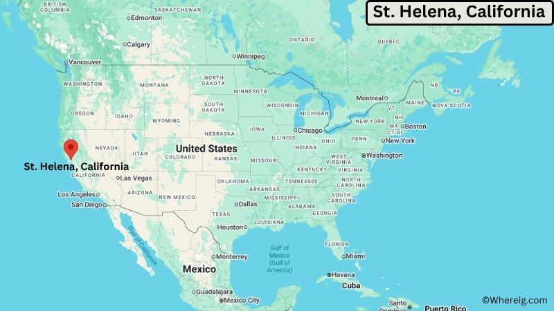 Where is St. Helena Located in Napa County, California