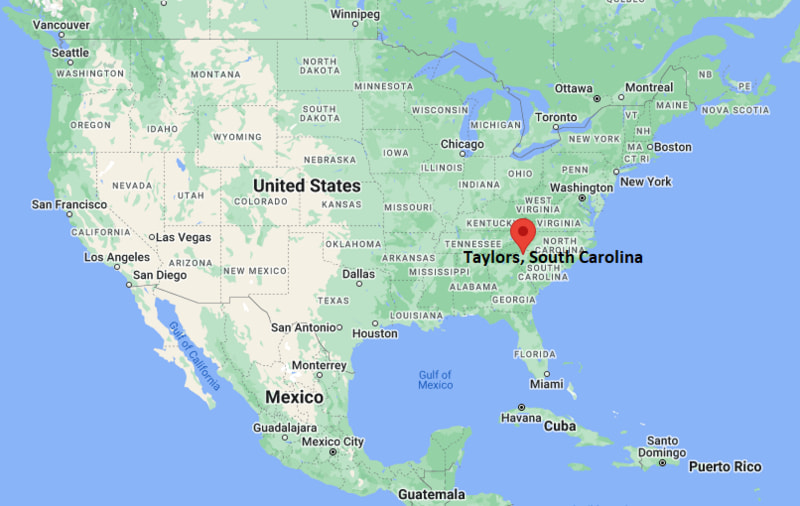 Where is Taylors, South Carolina