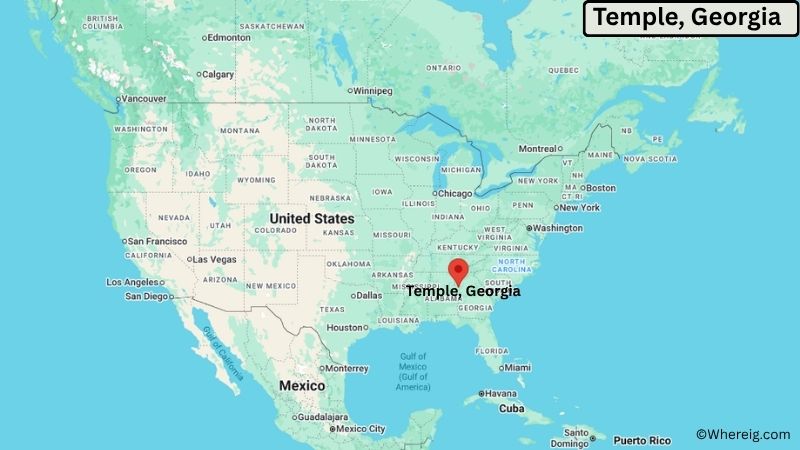Where is Temple Located in Carroll County, Georgia