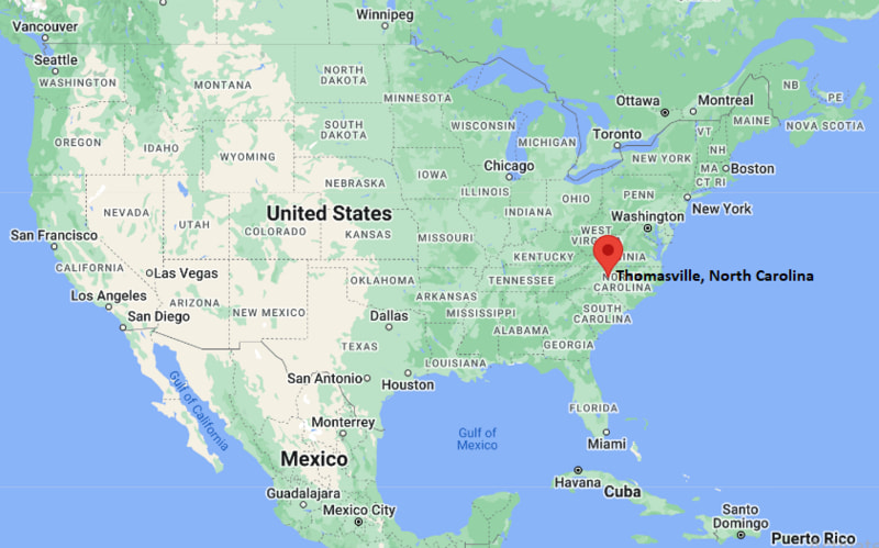 Where is Thomasville, North Carolina Where is Thomasville, North Carolina