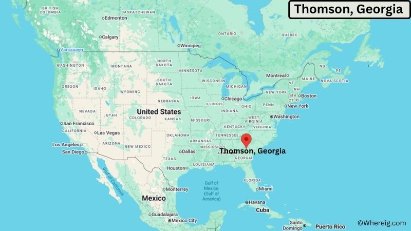 Where is Thomson Located in McDuffie County, Georgia
