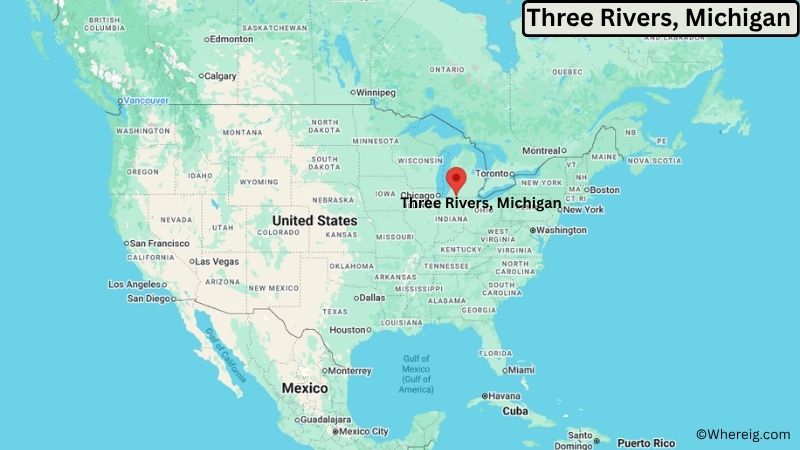 Where is Three Rivers Located in St. Joseph County, Michigan