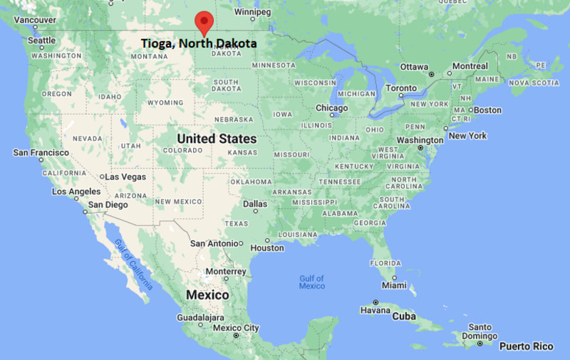 Where is Tioga, North Dakota