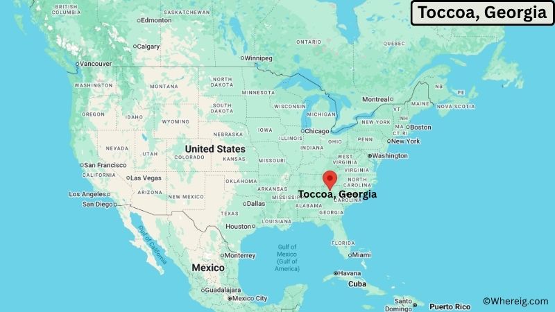 Where is Toccoa Located in Stephens County, Georgia