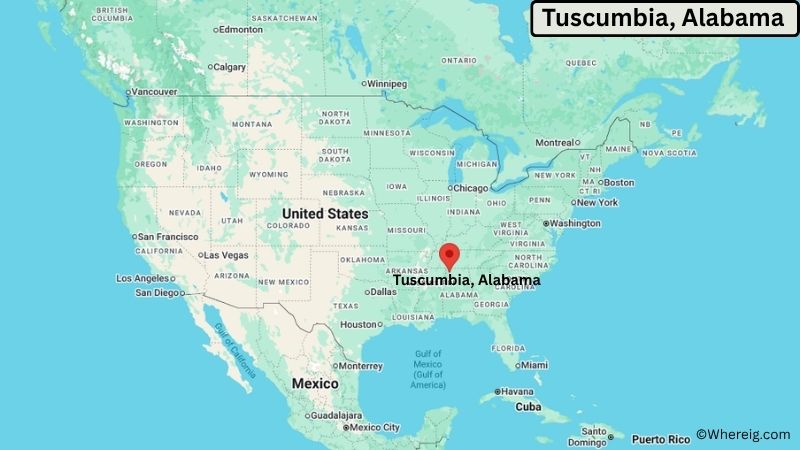 Where is Tuscumbia Located in Colbert County, Alabama
