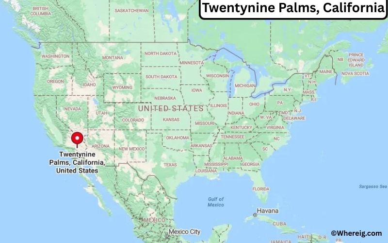 Where is Twentynine Palms Located in San Bernardino, California