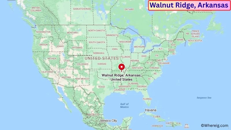 Where is Walnut Ridge Located in Lawrence County, Arkansas