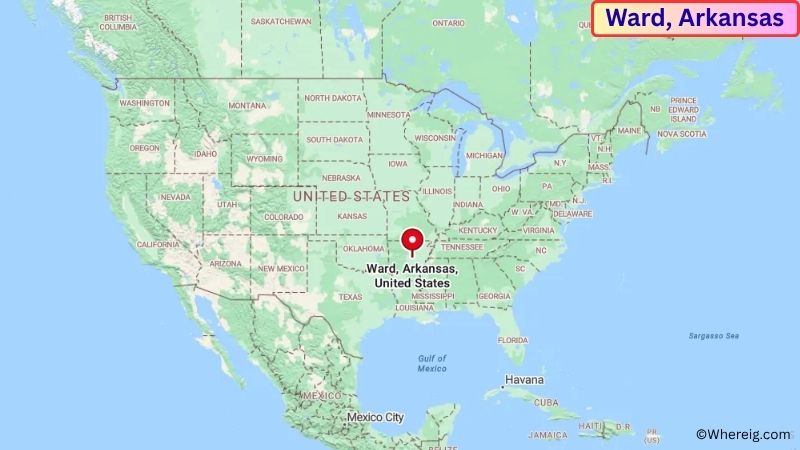 Where is Ward Located in Lonoke County, Arkansas