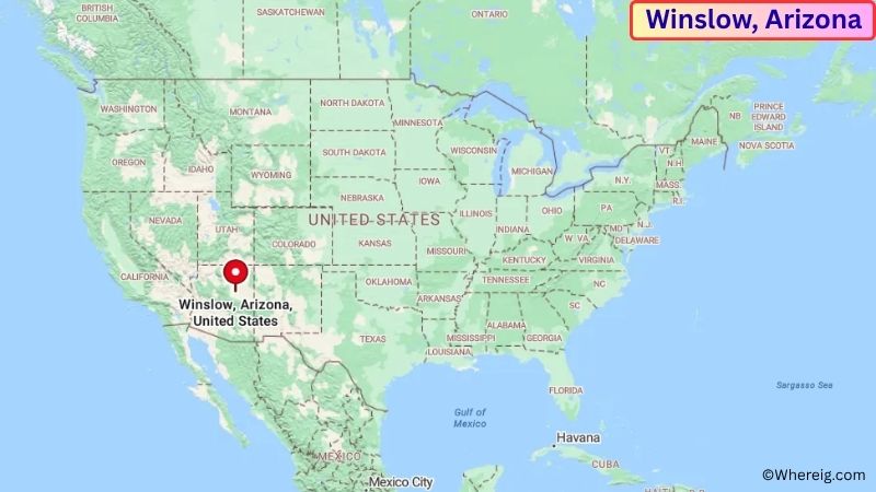 Where is Winslow Located in Navajo County, Arizona