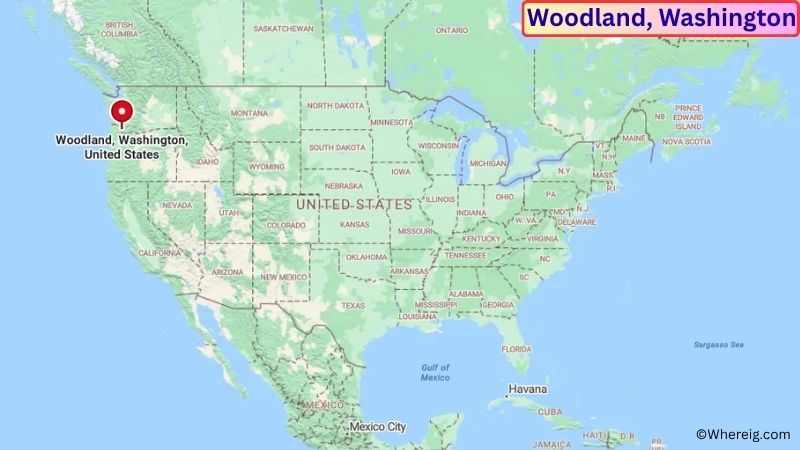 Where is Woodland Located in Cowlitz County, Washington