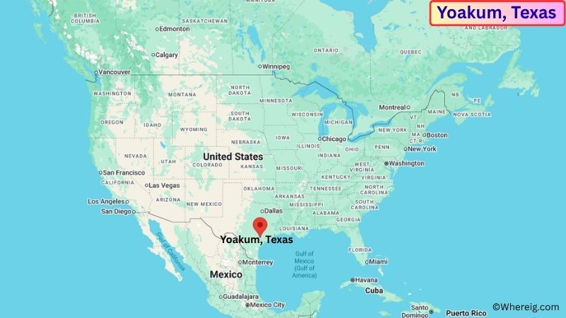 Where is Yoakum Located in Lavaca County, Texas