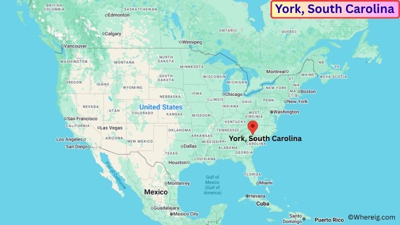 Where is York Located in York County, South Carolina