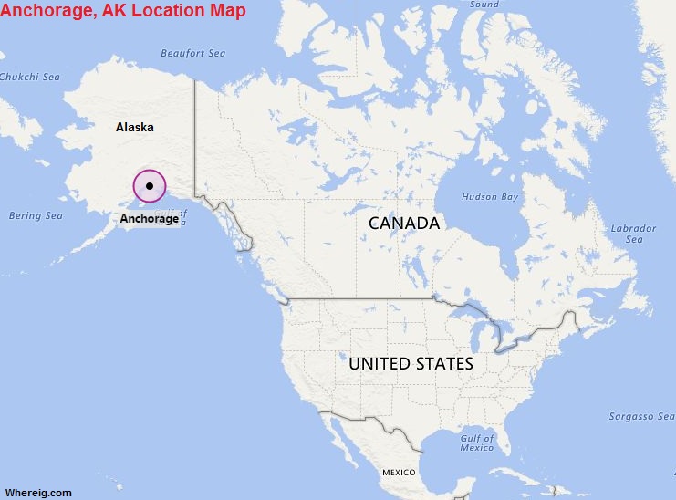 where is alaska on the us map Where Is Anchorage Alaska Where Is Anchorage Located In The