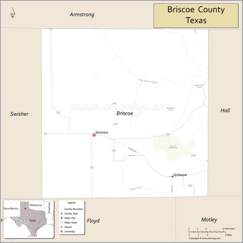 Map of Briscoe County, Texas