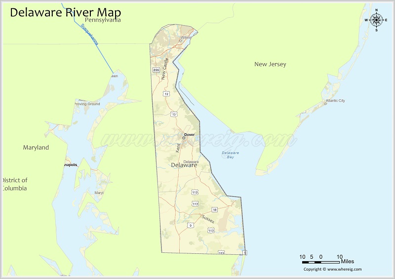 Delaware River Map