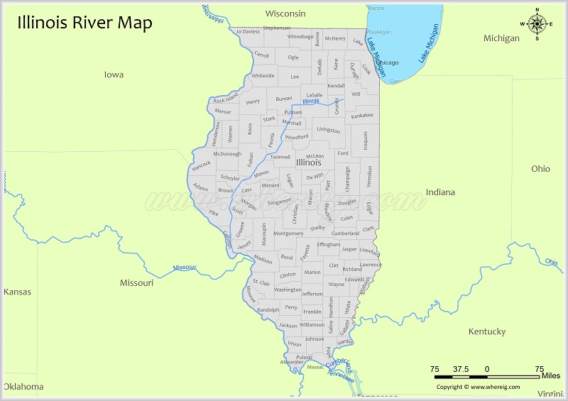 Illinois River Map
