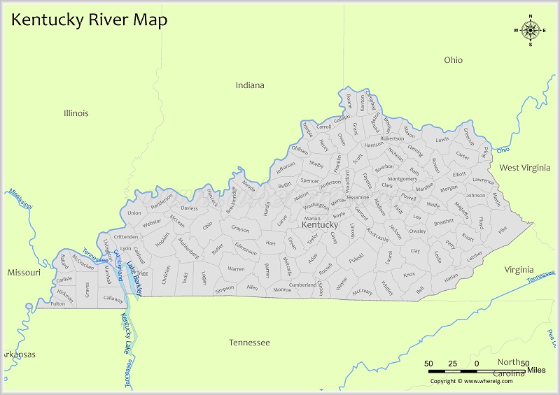 Kentucky River Map