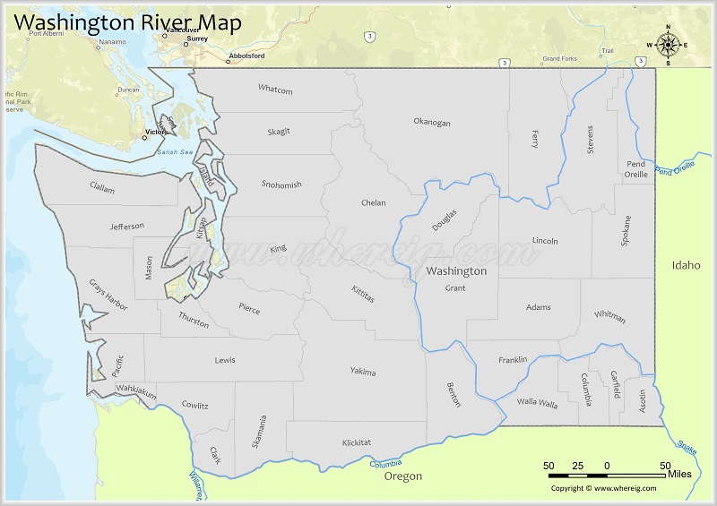 Washington River Map