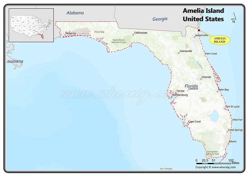 Where is Amelia Island, Florida - Location Map, Travel Info, Facts