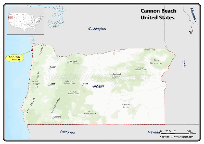 Where is Cannon Beach Located in Oregon