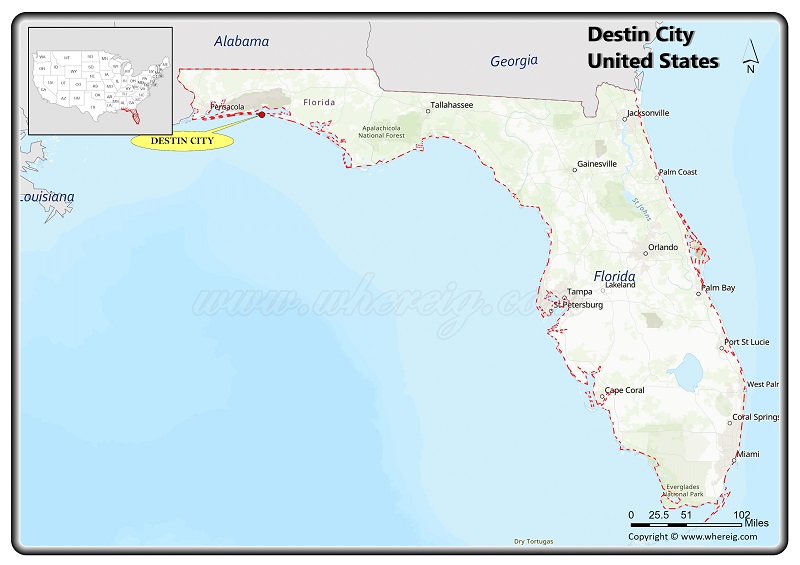 Map Of Fl Destin Florida