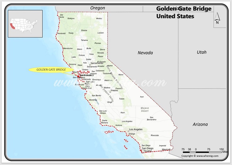 Where is Golden Gate Bridge Located Where is Golden Gate Bridge Located