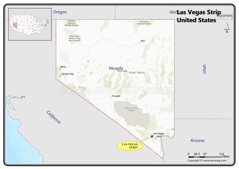 Where is Las Vegas Strip Located in Nevada