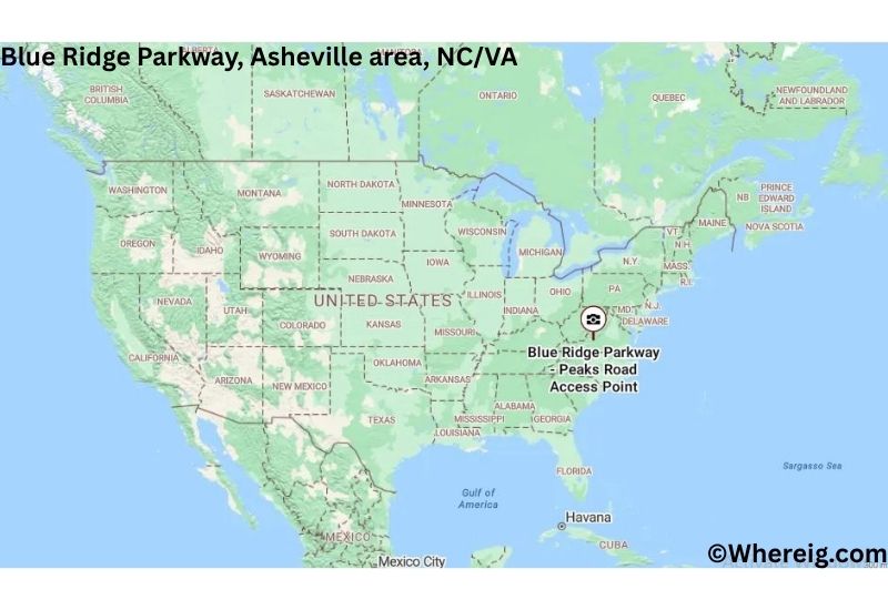 Where is Blue Ridge Parkway Located in Asheville area, North Carolina & Virginia Where is Blue Ridge Parkway Located in Asheville area, North Carolina & Virginia