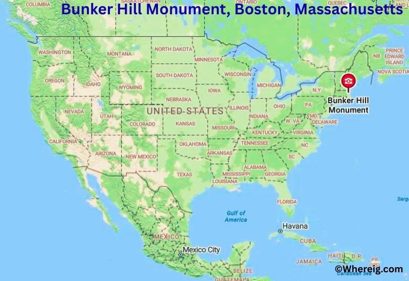 Where is Bunker Hill Monument Located in Boston, Massachusetts Where is Bunker Hill Monument Located in Boston, Massachusetts