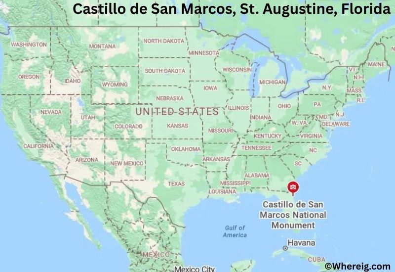 Where is Castillo de San Marcos Located in St. Augustine, Florida Where is Castillo de San Marcos Located in St. Augustine, Florida