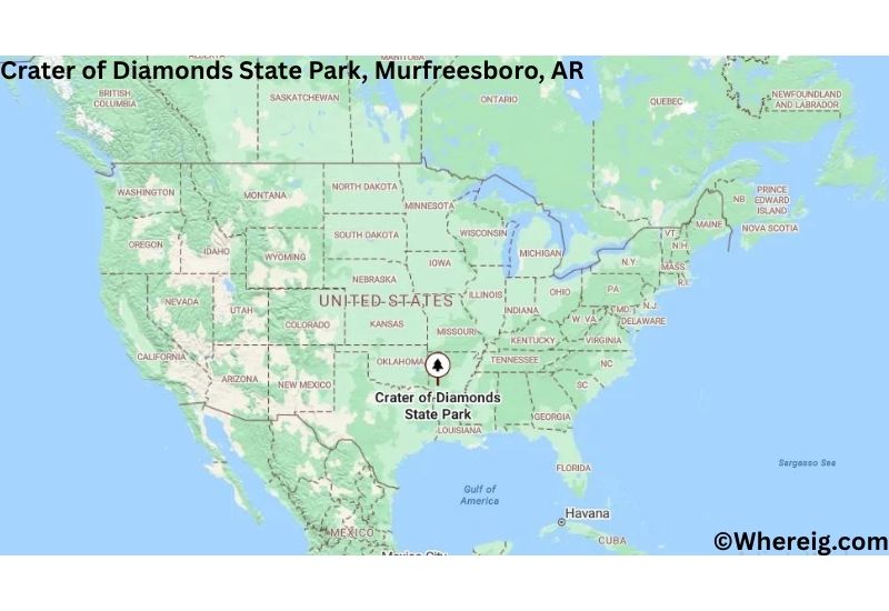 Where is Crater of Diamonds State Park Located in Murfreesboro, Arkansas Where is Crater of Diamonds State Park Located in Murfreesboro, Arkansas