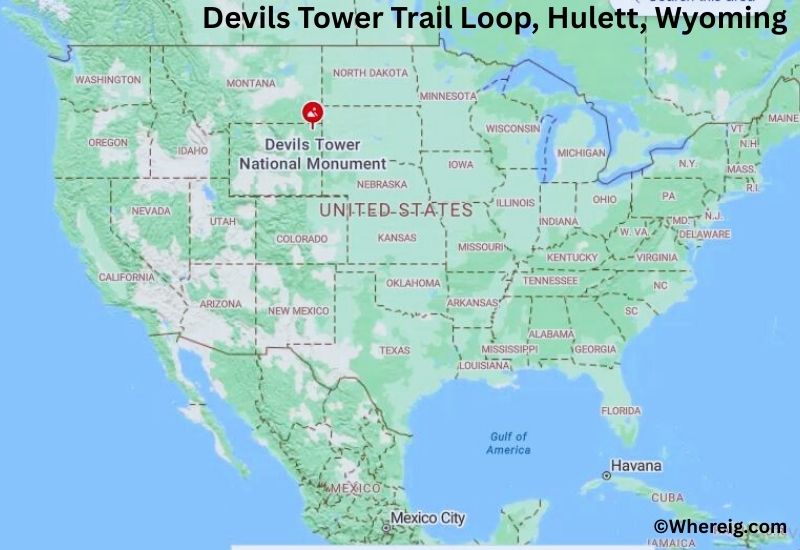 Where is Devils Tower Trail Loop Located inHulett, Wyoming