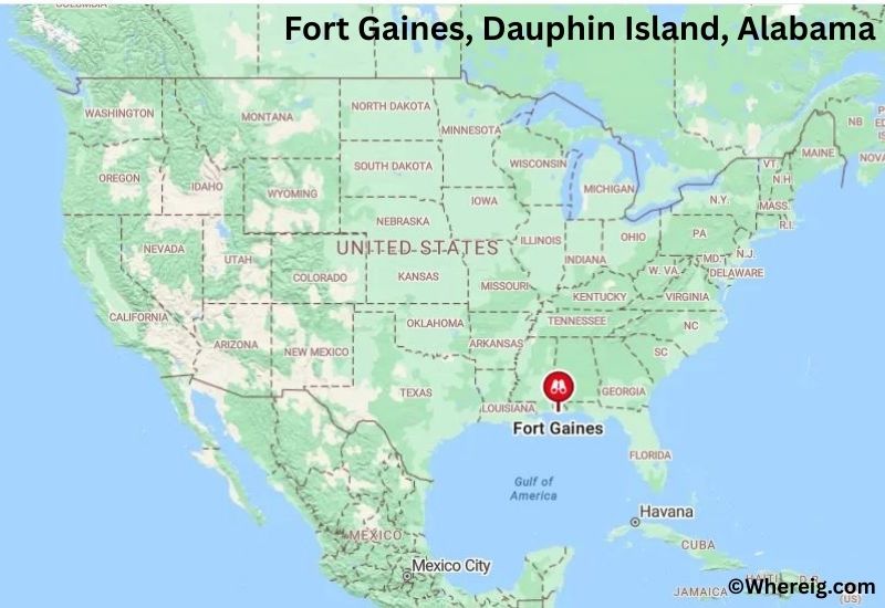 Where is Fort Gaines Located in Dauphin Island, Alabama
