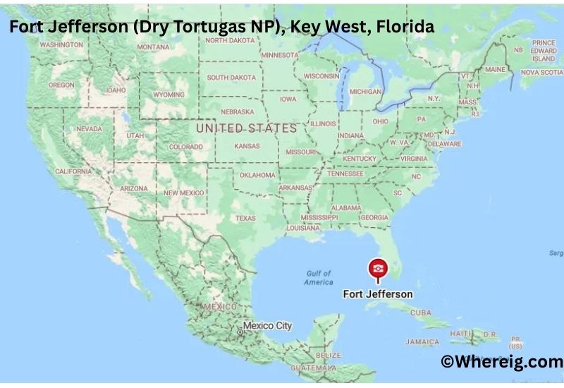 Where is Fort Jefferson (Dry Tortugas NP) Located in Key West, Florida Where is Fort Jefferson (Dry Tortugas NP) Located in Key West, Florida