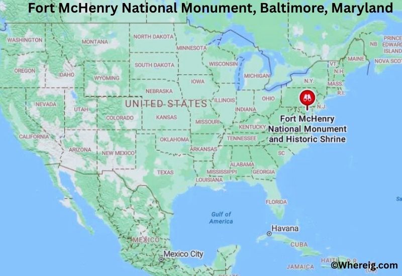 Where is Fort McHenry National Monument Located in Baltimore, Maryland Where is Fort McHenry National Monument Located in Baltimore, Maryland