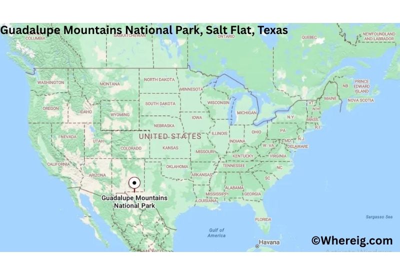 Where is Guadalupe Mountains National Park Located inSalt Flat, Texas