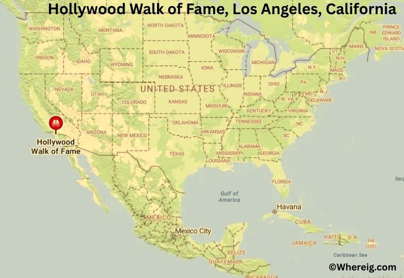 Where is Hollywood Walk of Fame Located in Los Angeles, California Where is Hollywood Walk of Fame Located in Los Angeles, California