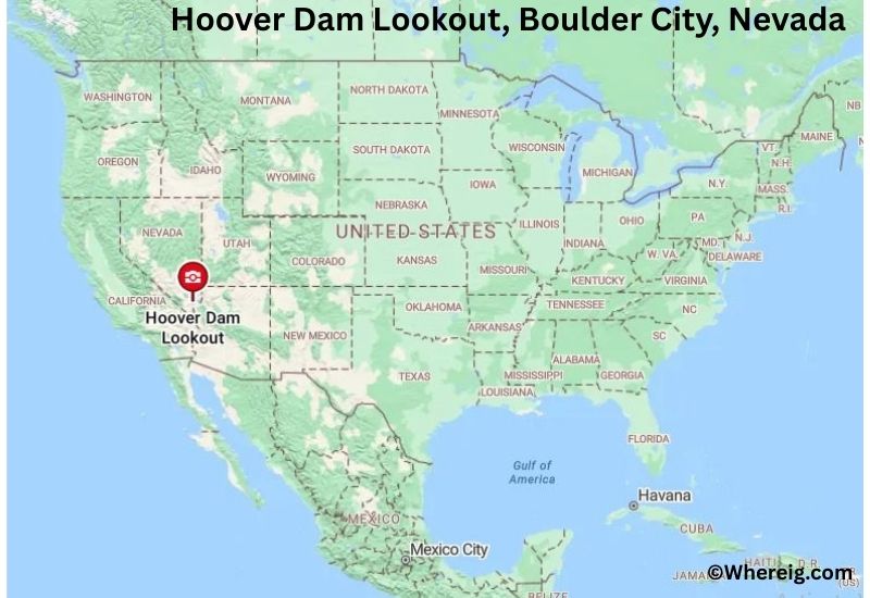 Where is Hoover Dam Lookout Located in Boulder City, Nevada