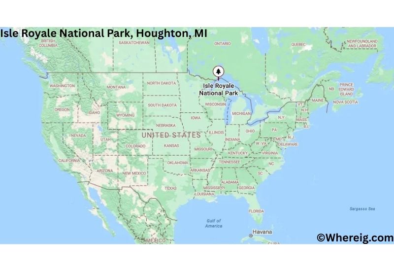 Where is Isle Royale National Park Located in Houghton, Michigan Where is Isle Royale National Park Located in Houghton, Michigan
