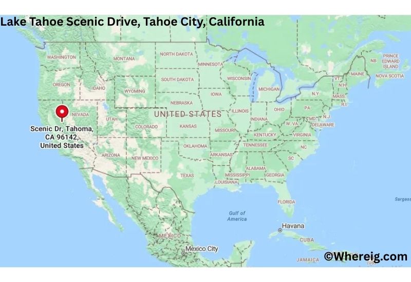 Where is Lake Tahoe Scenic Drive Located in Tahoe City, California Where is Lake Tahoe Scenic Drive Located in Tahoe City, California